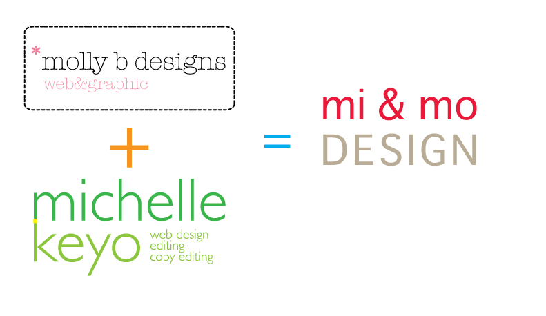 Molly b Designs and Michelle Keyo Web Design are mi and mo design